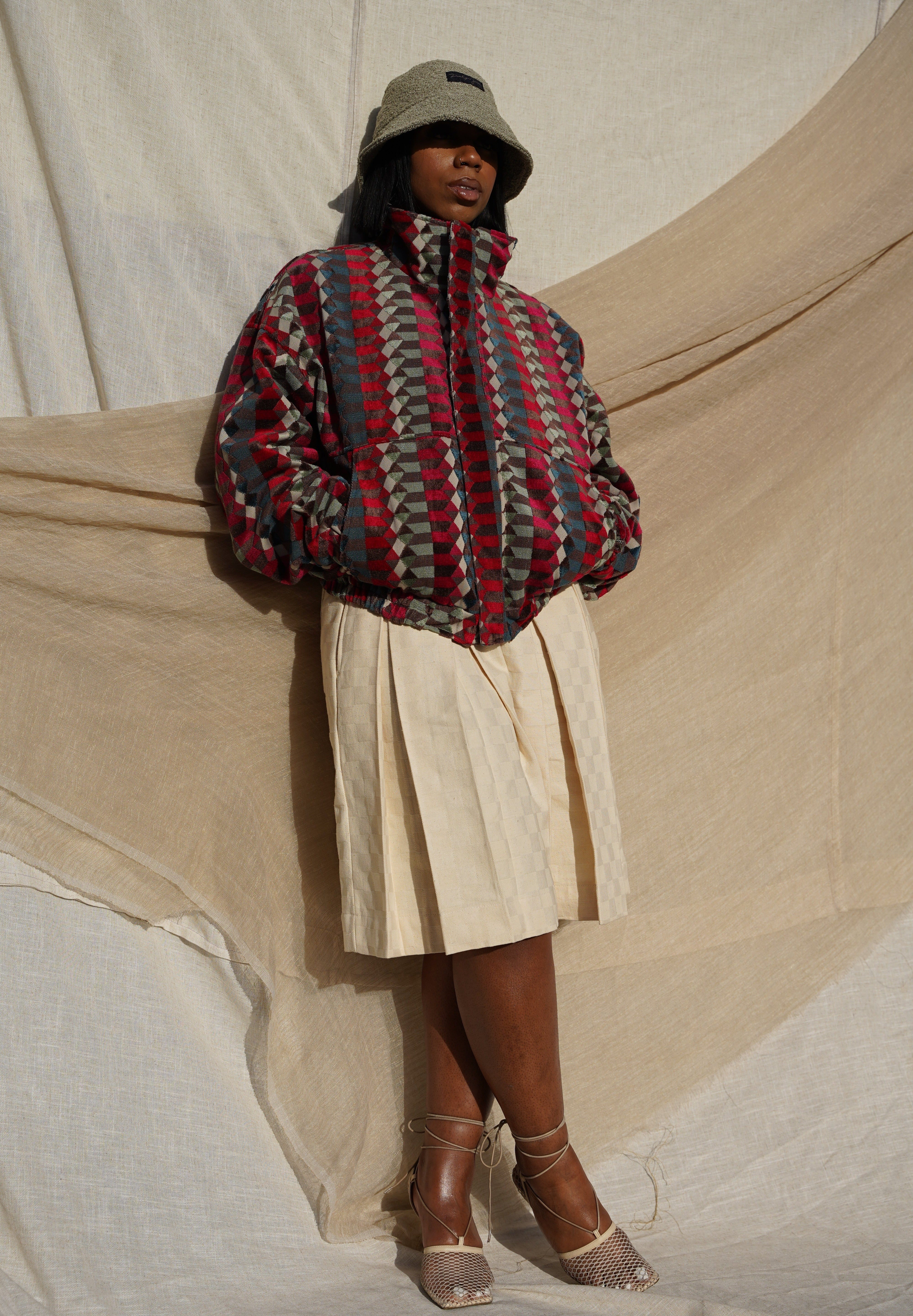 Zevelyn Jean Zane Bomber Jacket ZANE BOMBER Navajo