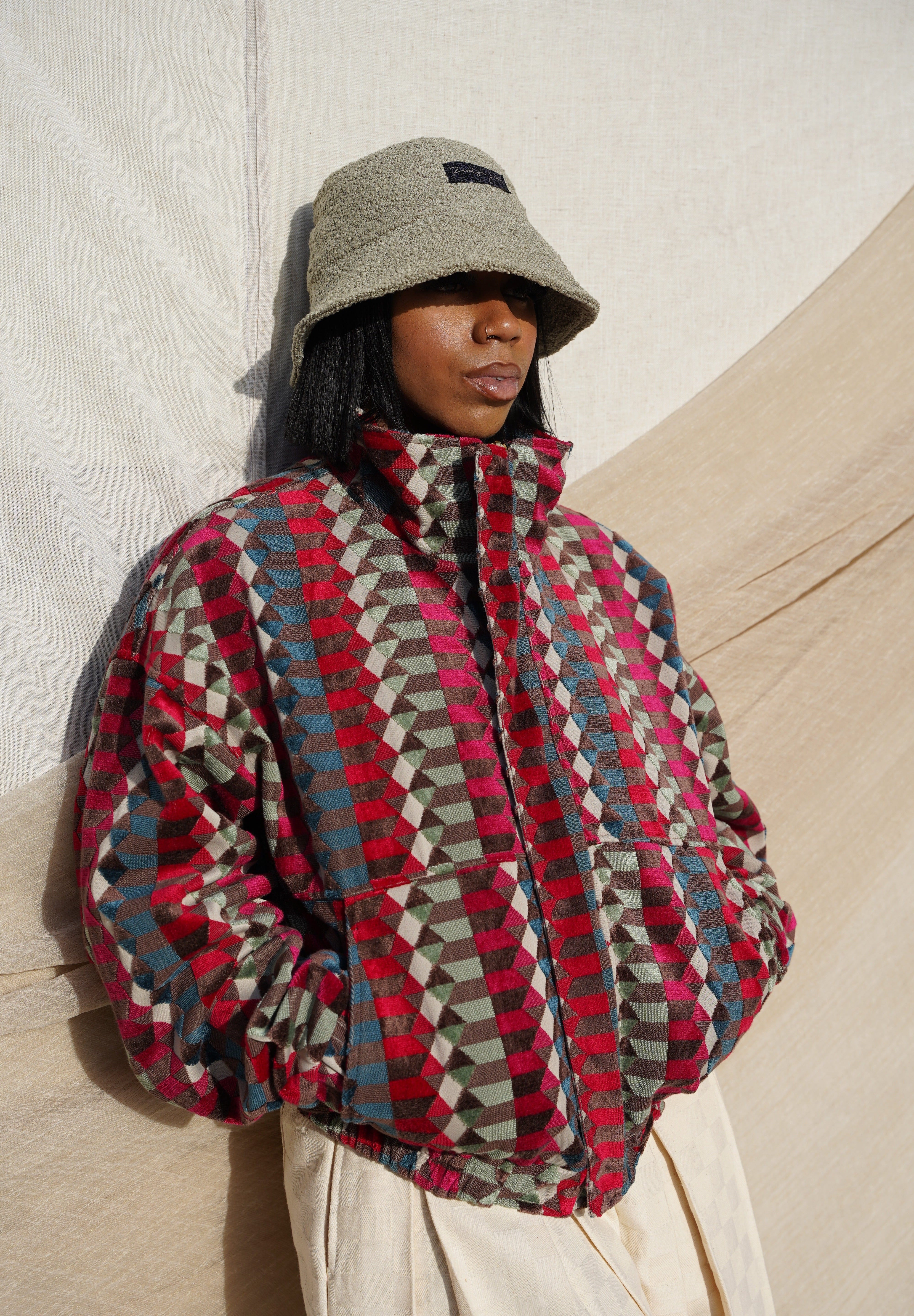 Zevelyn Jean Zane Bomber Jacket ZANE BOMBER Navajo