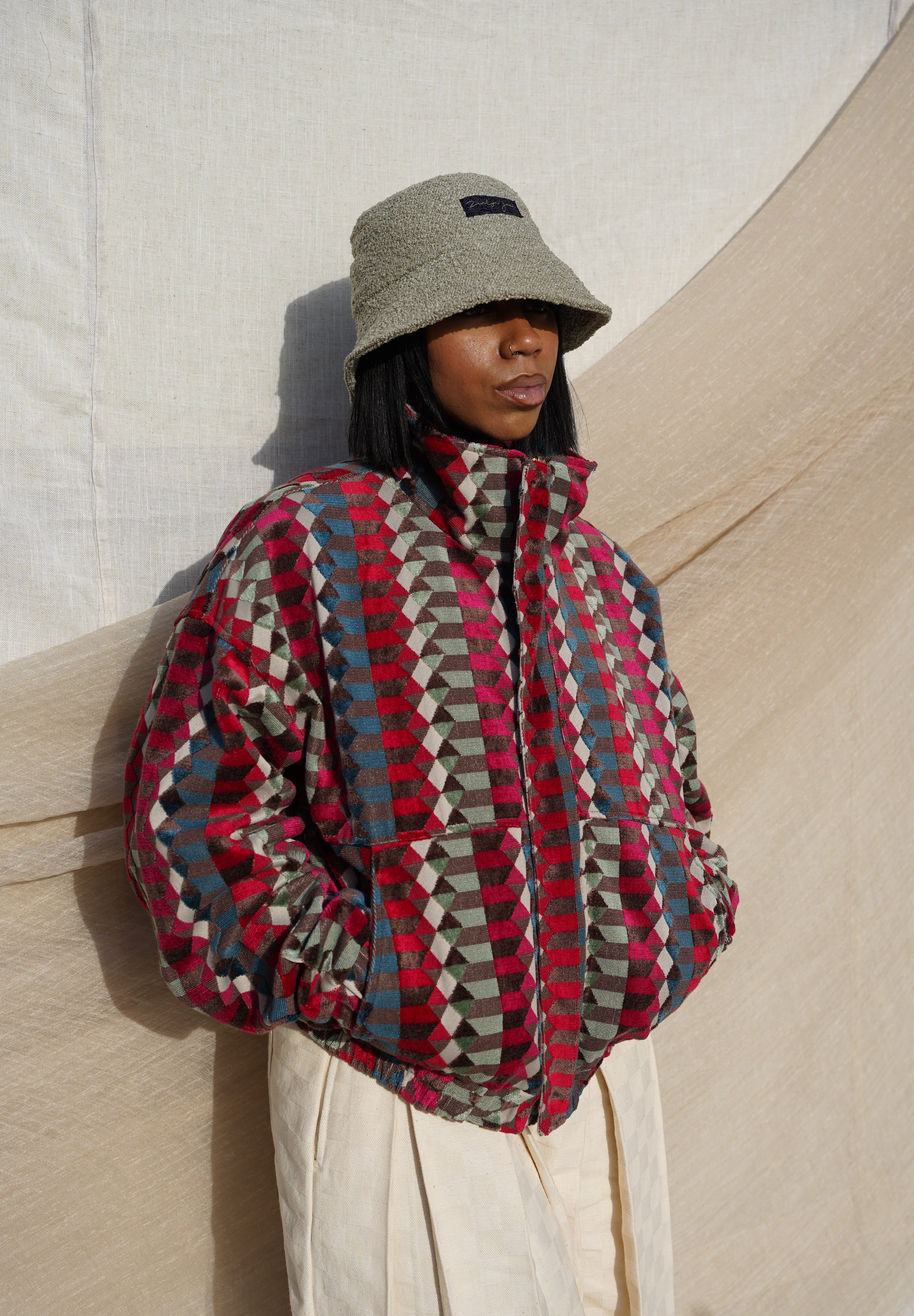 Zevelyn Jean Zane Bomber Jacket ZANE BOMBER Navajo
