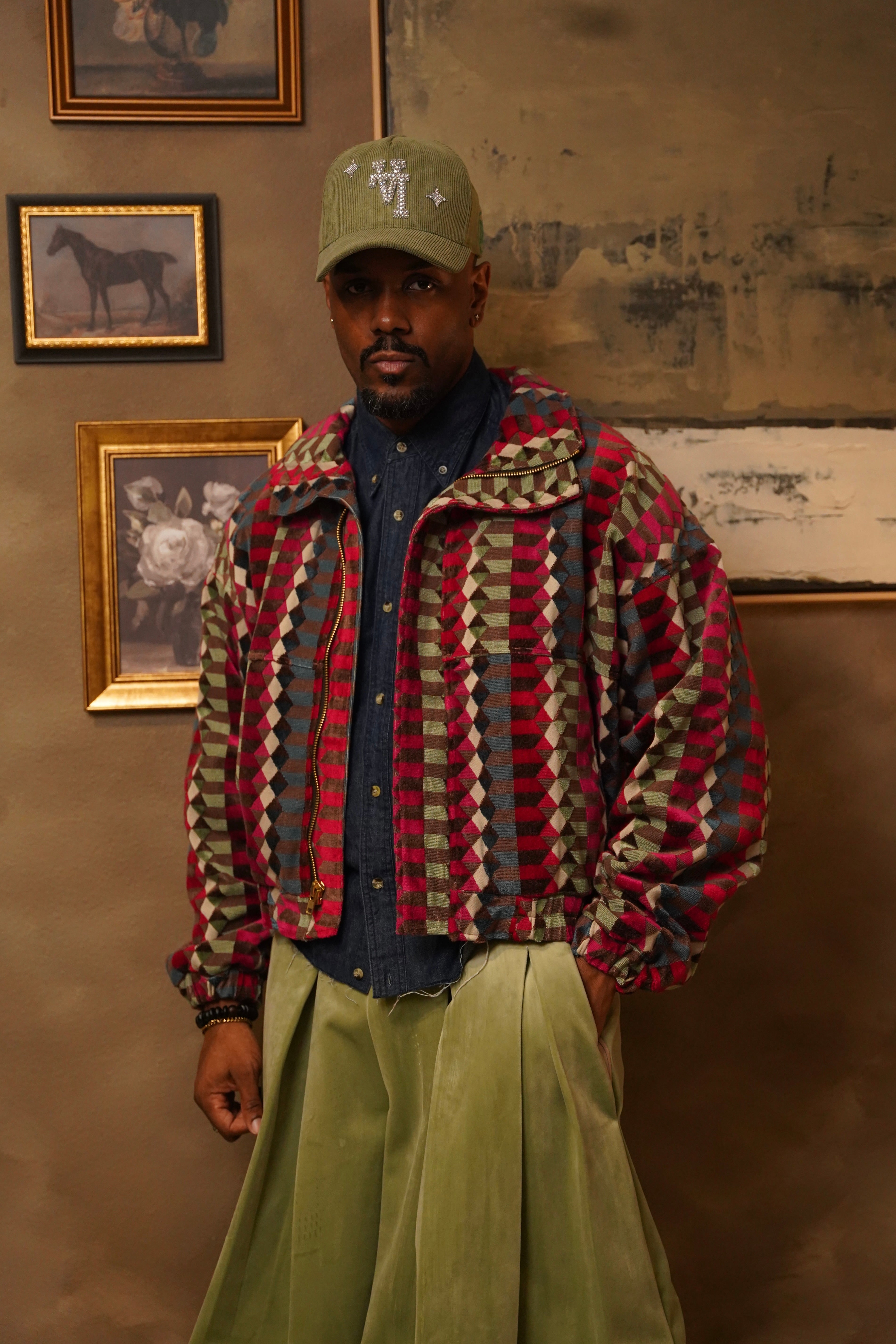 Zevelyn Jean Zane Bomber Jacket ZANE BOMBER Navajo