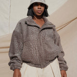 Zevelyn Jean Zane Bomber Jacket ZANE BOMBER Pebbles