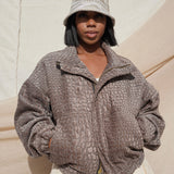 Zevelyn Jean Zane Bomber Jacket ZANE BOMBER Pebbles