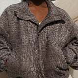 Zevelyn Jean Zane Bomber Jacket ZANE BOMBER Pebbles