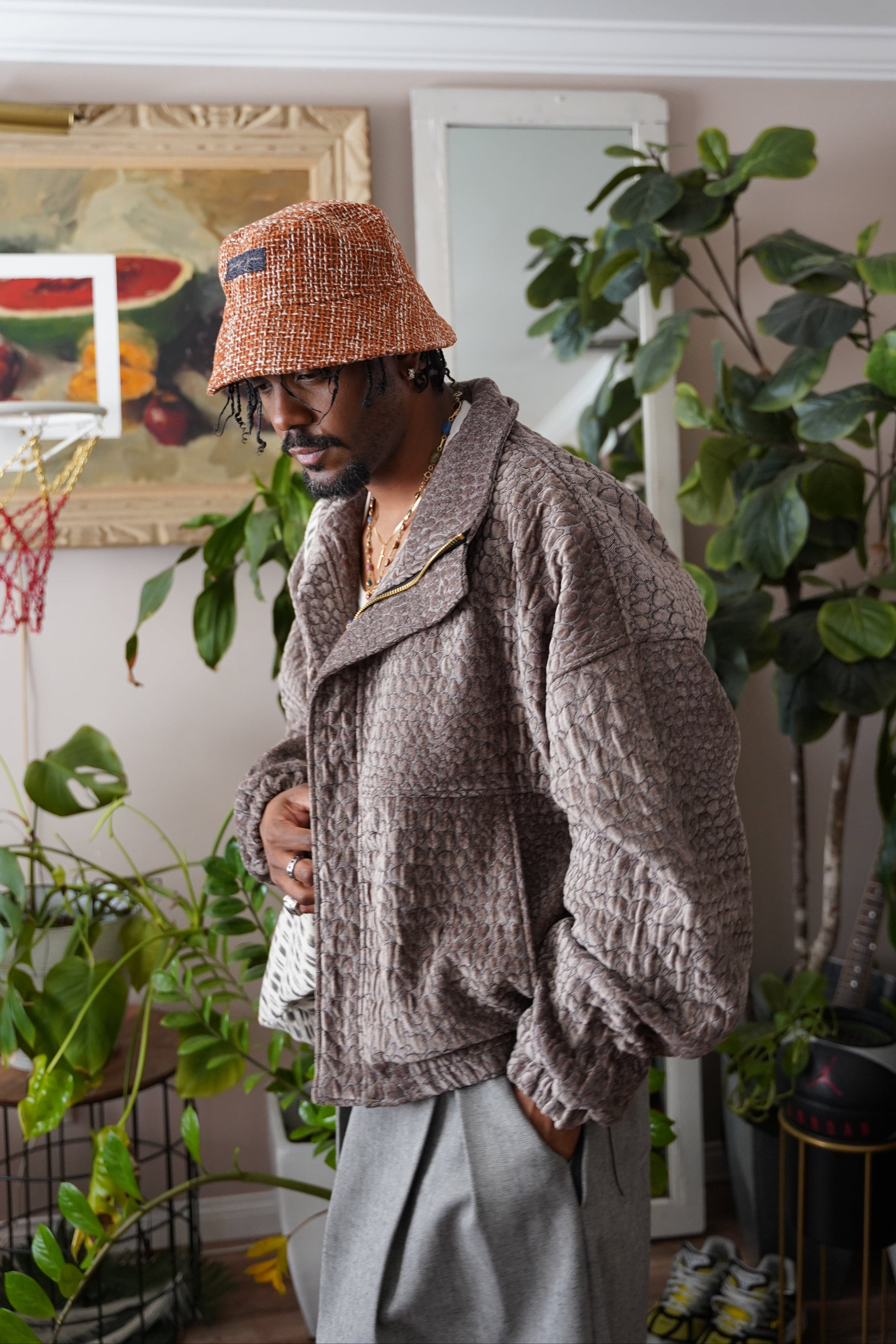 Zevelyn Jean Zane Bomber Jacket ZANE BOMBER Pebbles