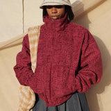 Zevelyn Jean Zane Bomber Jacket ZANE BOMBER Raspberry