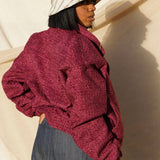 Zevelyn Jean Zane Bomber Jacket ZANE BOMBER Raspberry