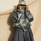 Zevelyn Jean Zane Bomber Jacket ZANE BOMBER Sea Foam