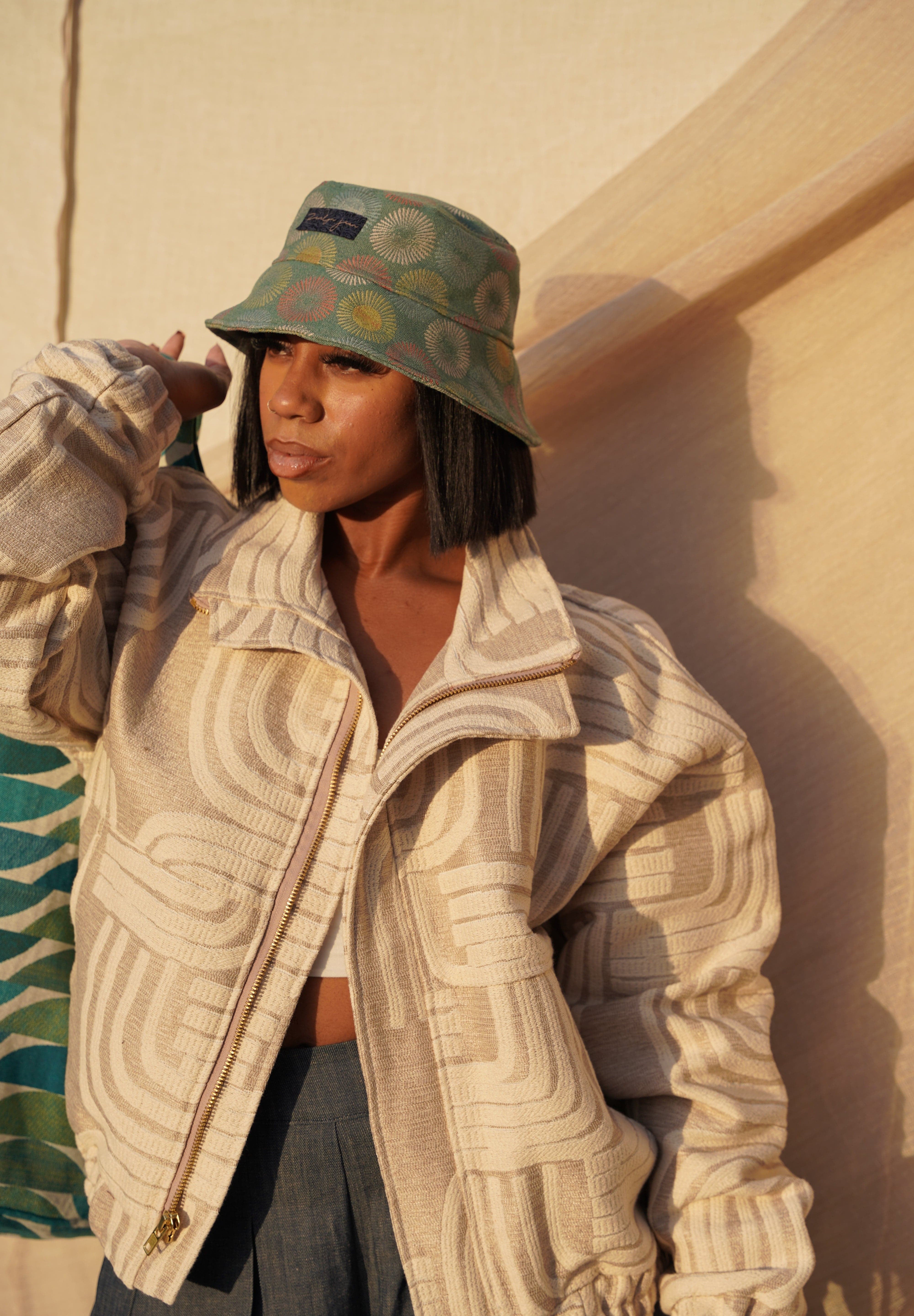 Zevelyn Jean Zane Bomber Jacket ZANE BOMBER Warm Ivory