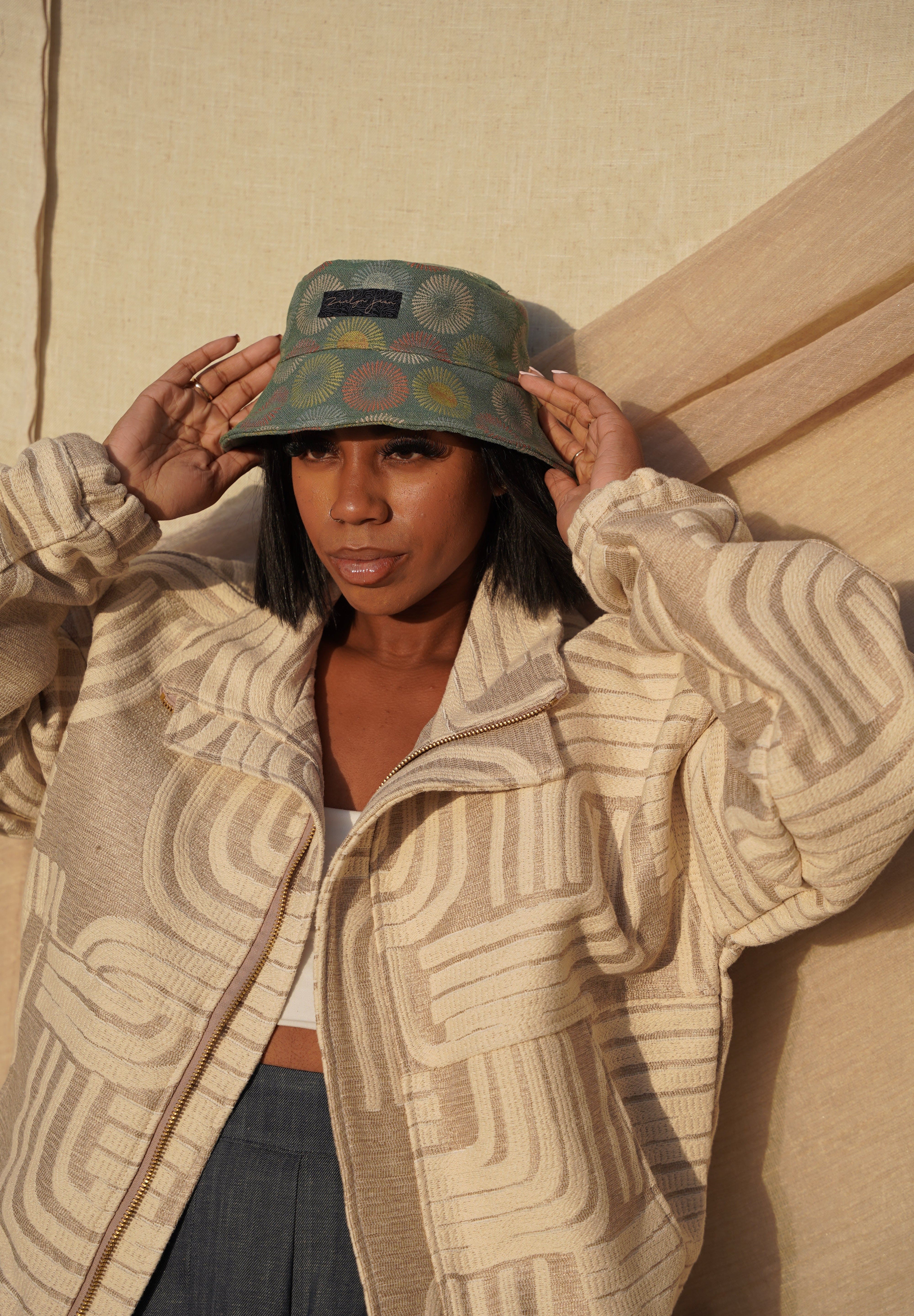 Zevelyn Jean Zane Bomber Jacket ZANE BOMBER Warm Ivory