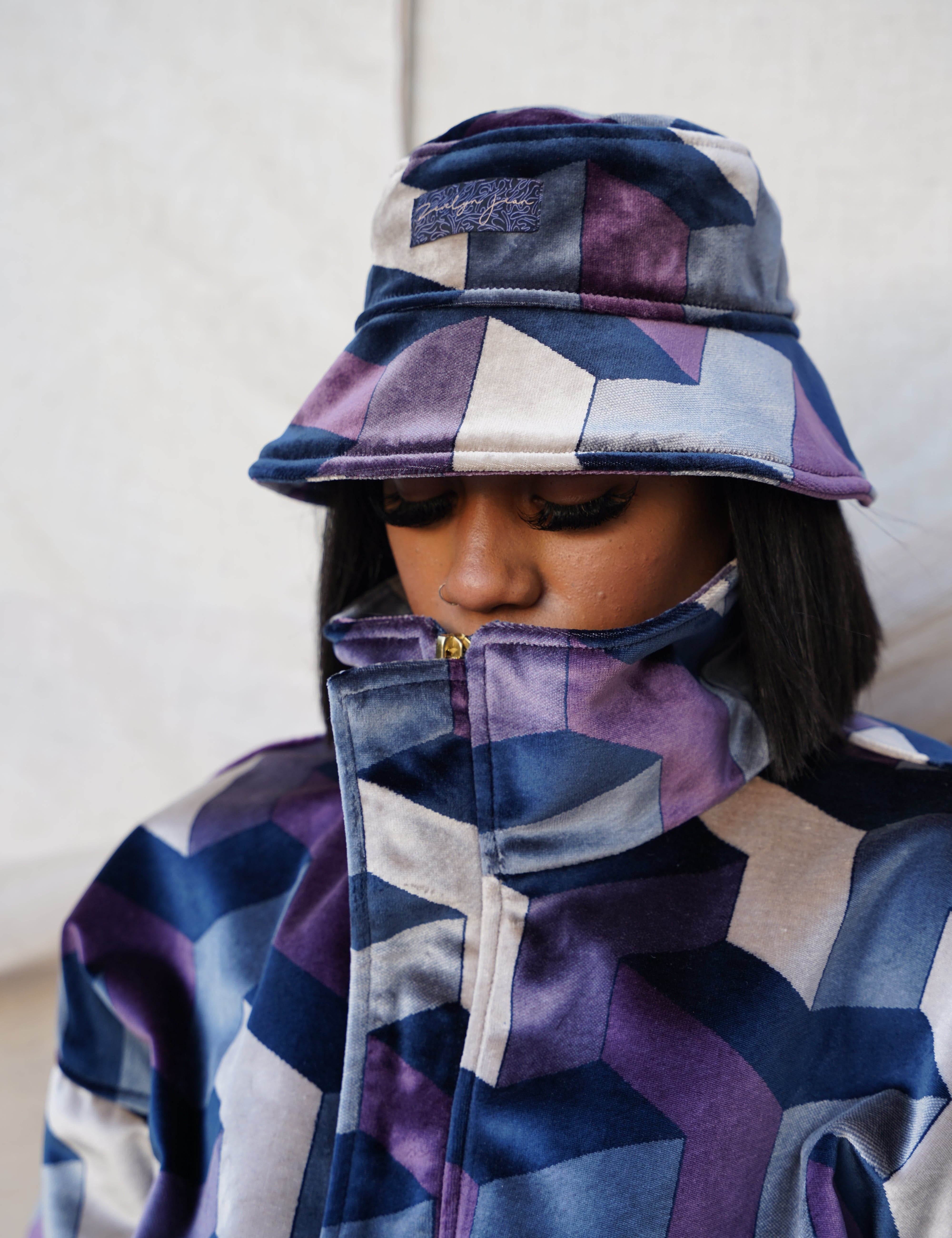 Zevelyn Jean Zoe Bucket Hat Zoe Bucket Hat Blueberry
