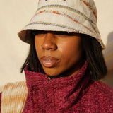 Zevelyn Jean Zoe Bucket Hat Zoe Bucket Hat White Linen
