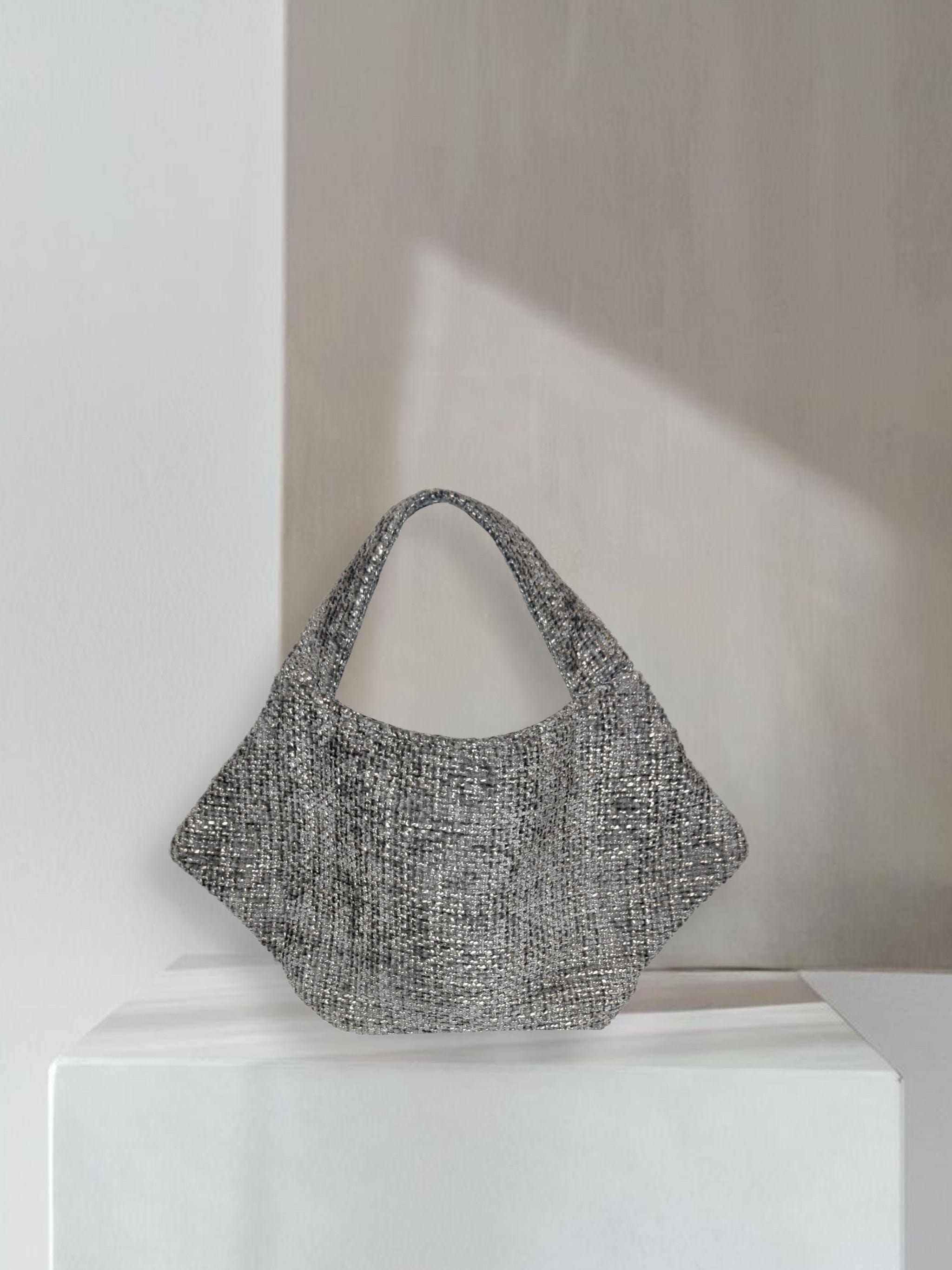 Zevelyn Jean Zuree Handbag Zuree Hand Bag Heather Grey