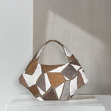 Zevelyn Jean Zuree Handbag Zuree Hand Bag Stone Brown