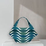 Zevelyn Jean Zuree Handbag Zuree Hand Bag Teal Blue Waters