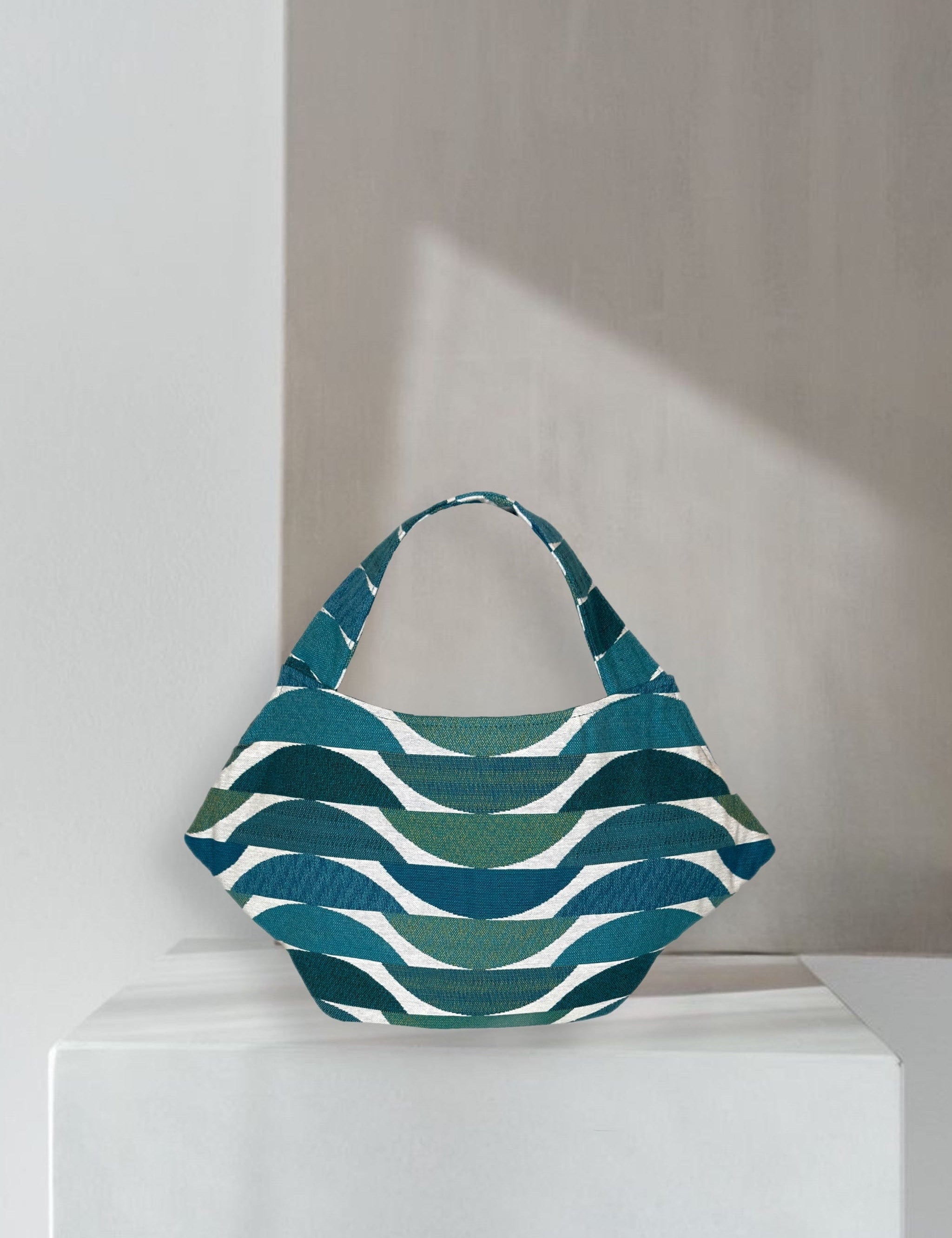 Zevelyn Jean Zuree Handbag Zuree Hand Bag Teal Blue Waters