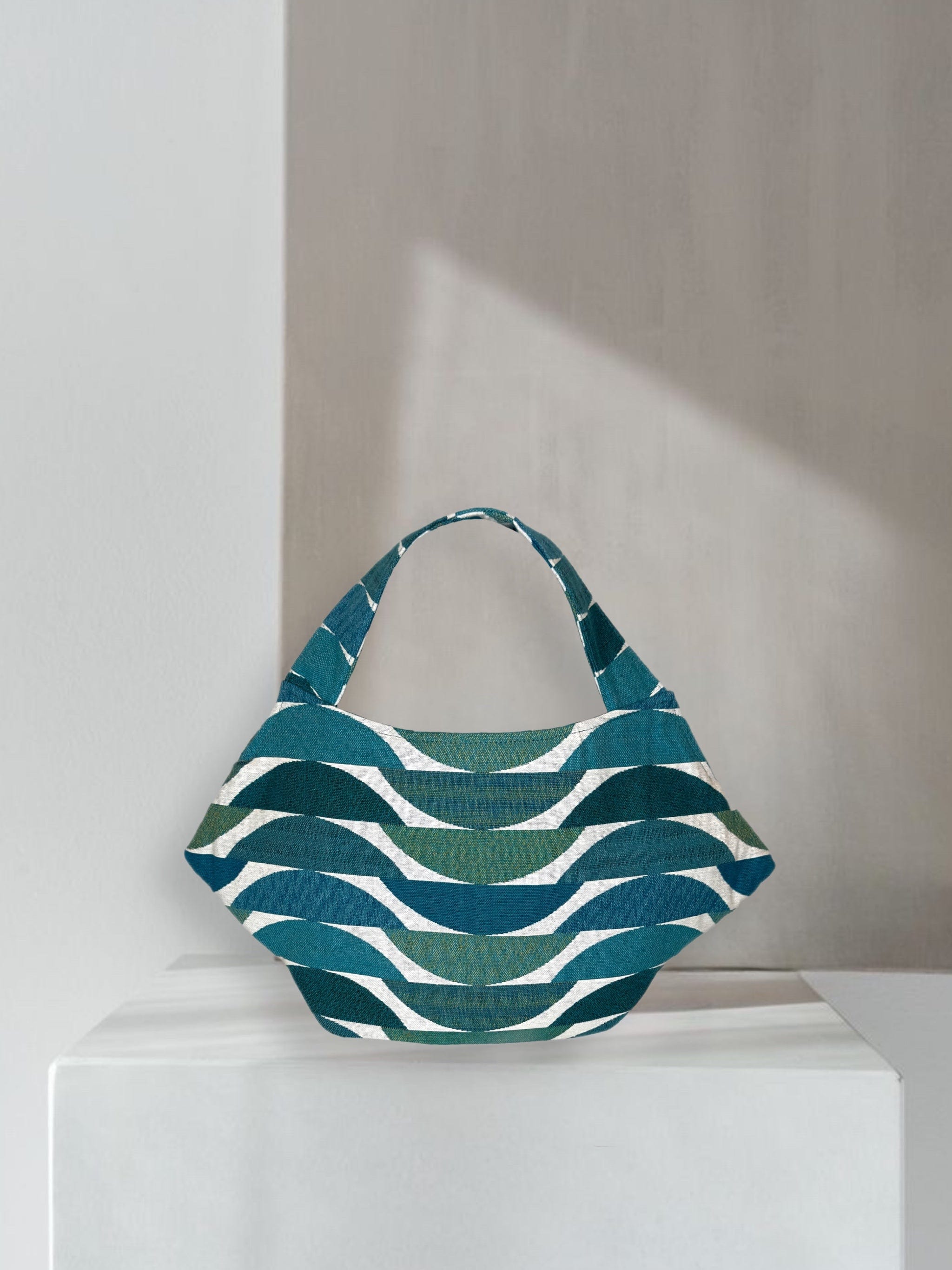 Zevelyn Jean Zuree Handbag Zuree Hand Bag Teal Blue Waters