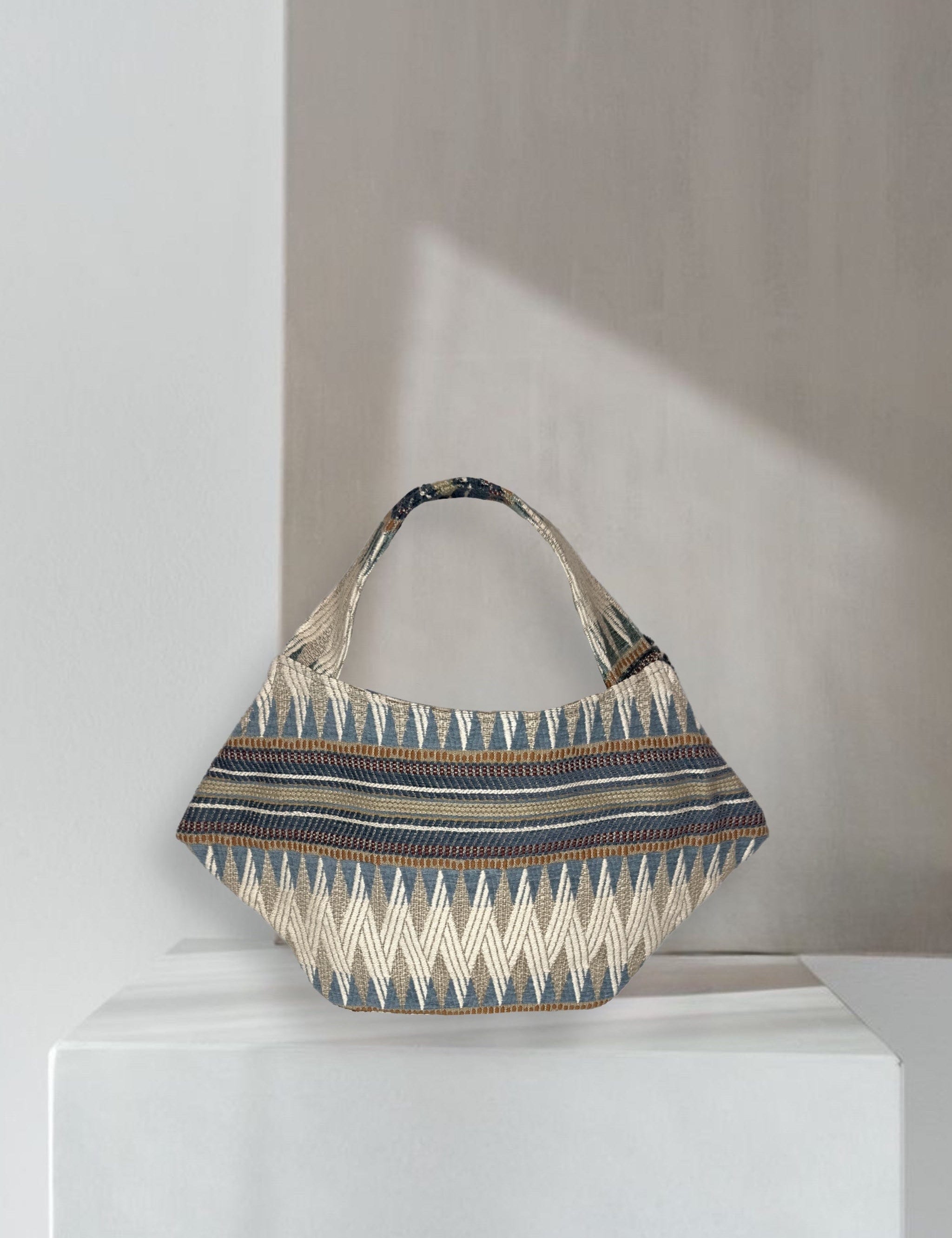 Zevelyn Jean Zuree Handbag Zuree Hand Bag Tribal Blue