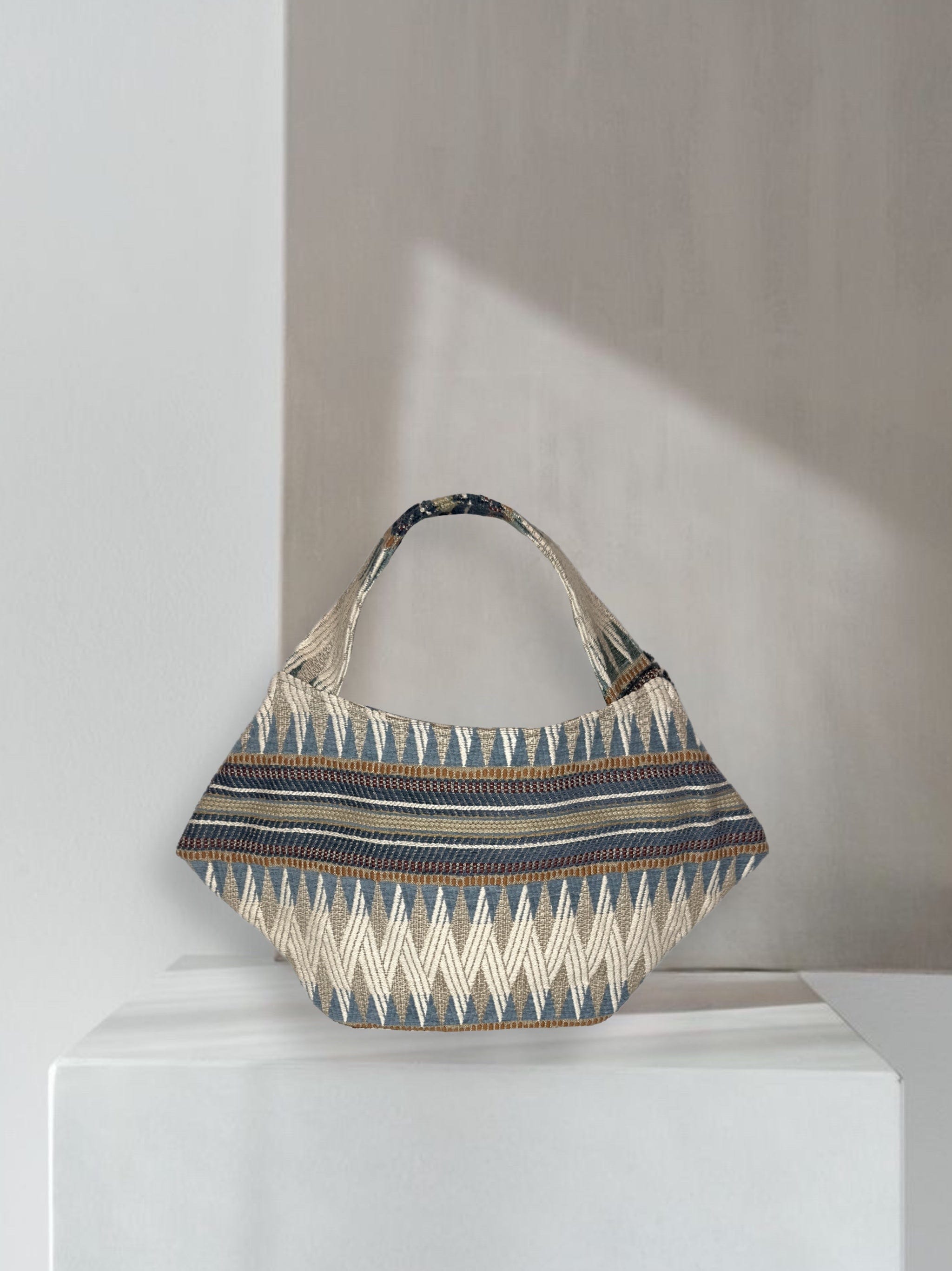 Zevelyn Jean Zuree Handbag Zuree Hand Bag Tribal Blue