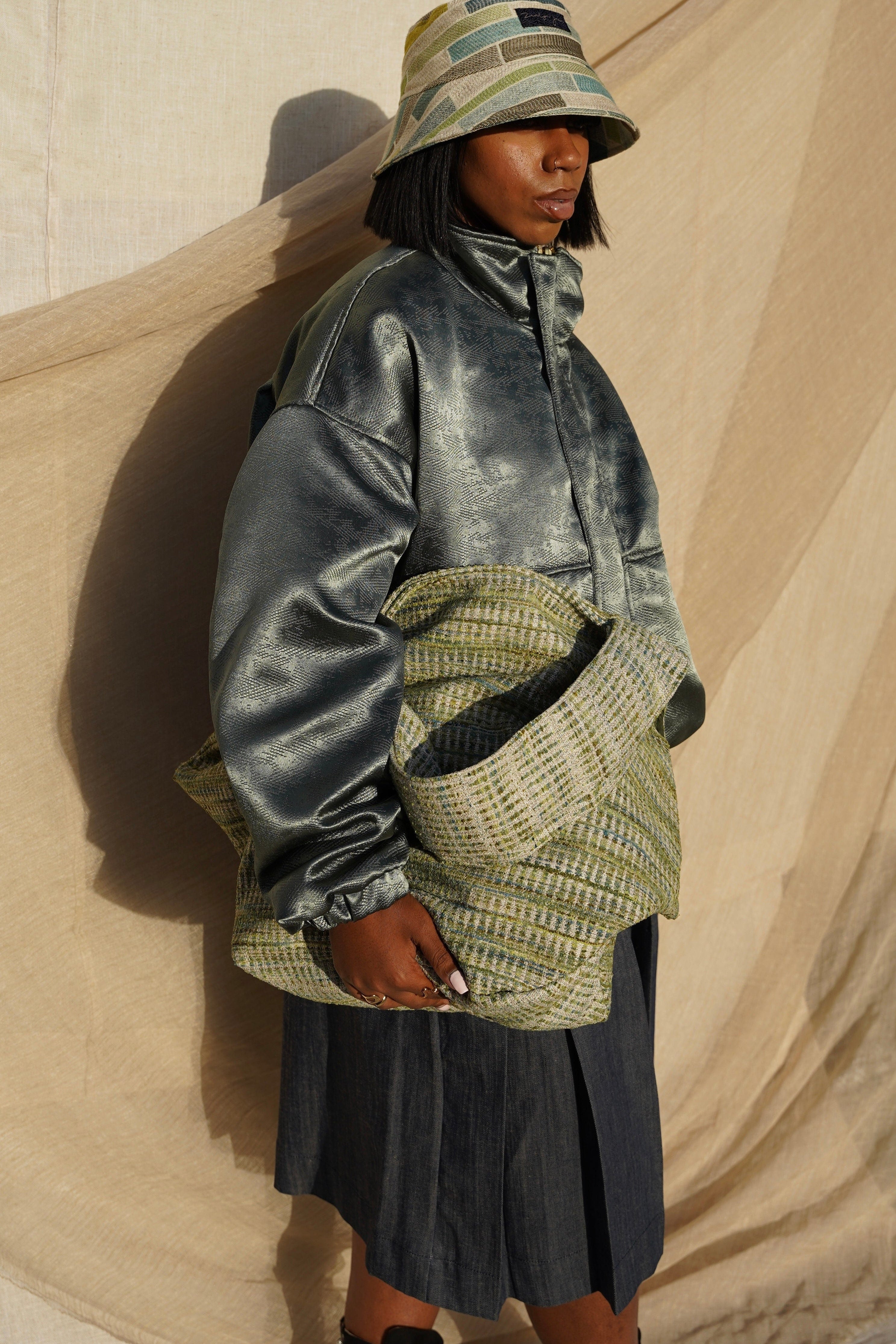 Zevelyn Jean Zuree Tote Bag ZUREE Tote Bag Khaki Green