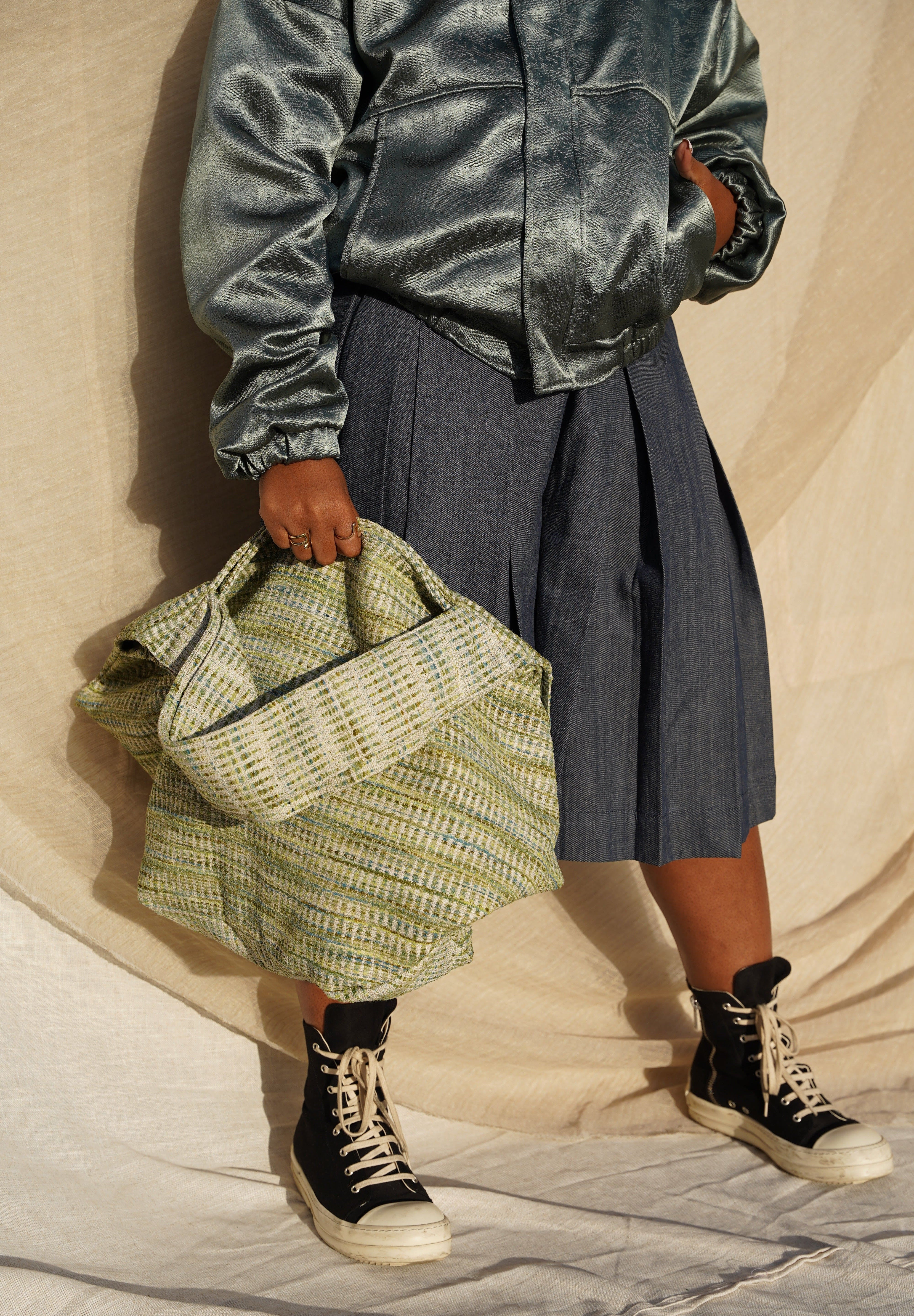 Zevelyn Jean Zuree Tote Bag ZUREE Tote Bag Khaki Green