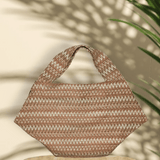 Zevelyn Jean Zuree Tote Bag ZUREE Tote Bag Pink Brown