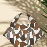 Zevelyn Jean Zuree Tote Bag ZUREE Tote Bag Stone Brown