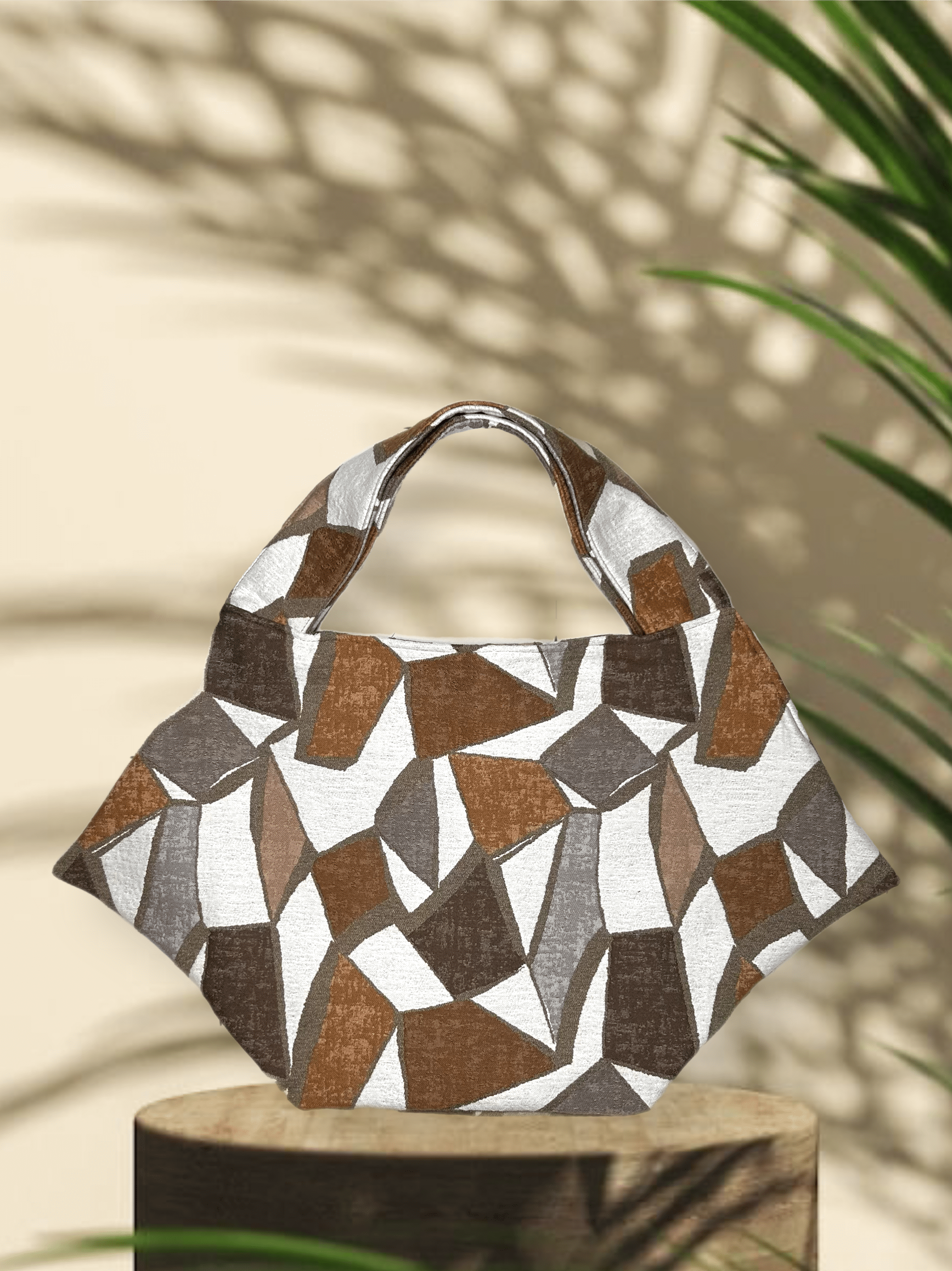 Zevelyn Jean Zuree Tote Bag ZUREE Tote Bag Stone Brown