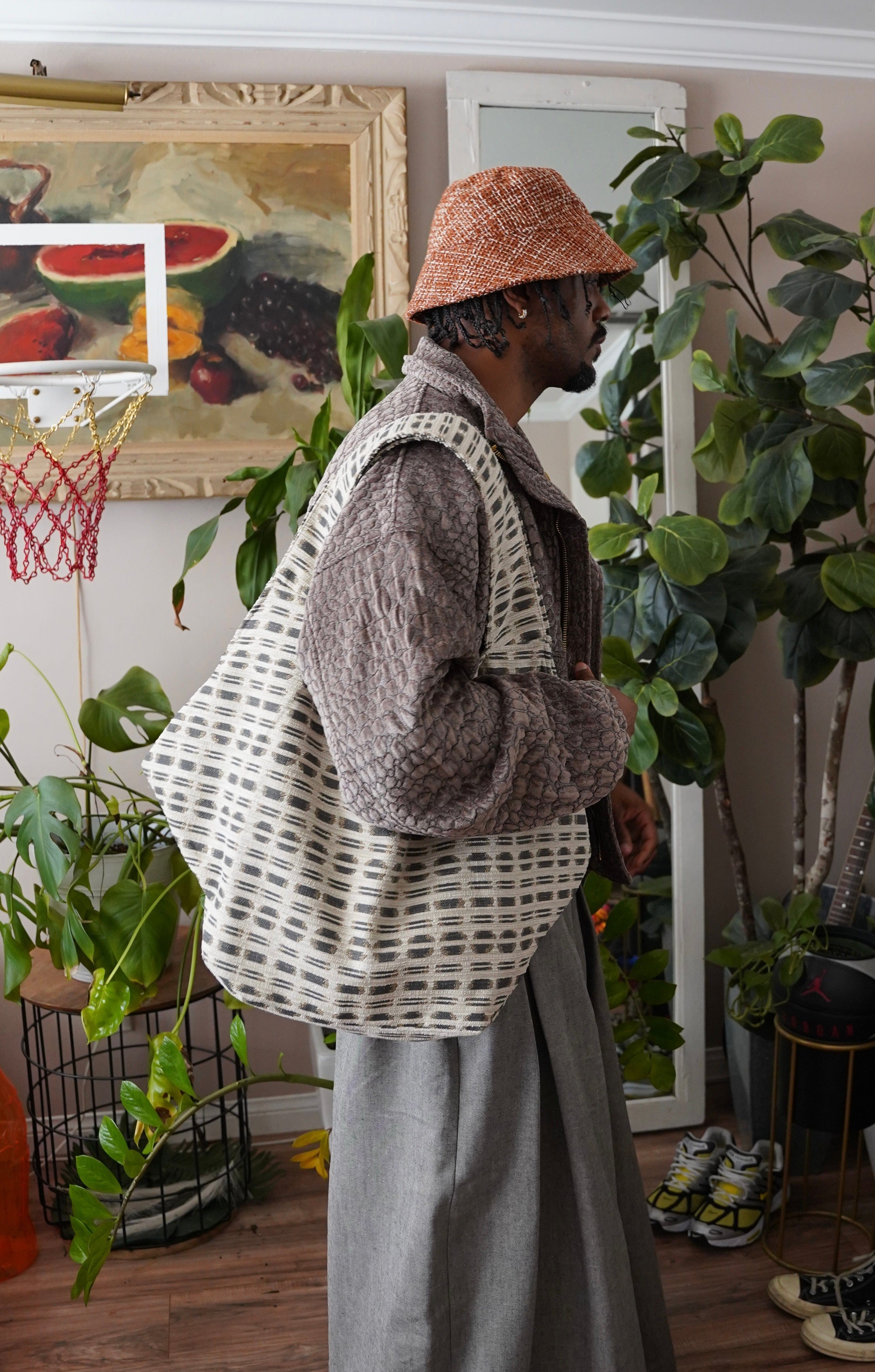 Zevelyn Jean Zuree Tote Bag ZUREE Tote Bag Stone Grey