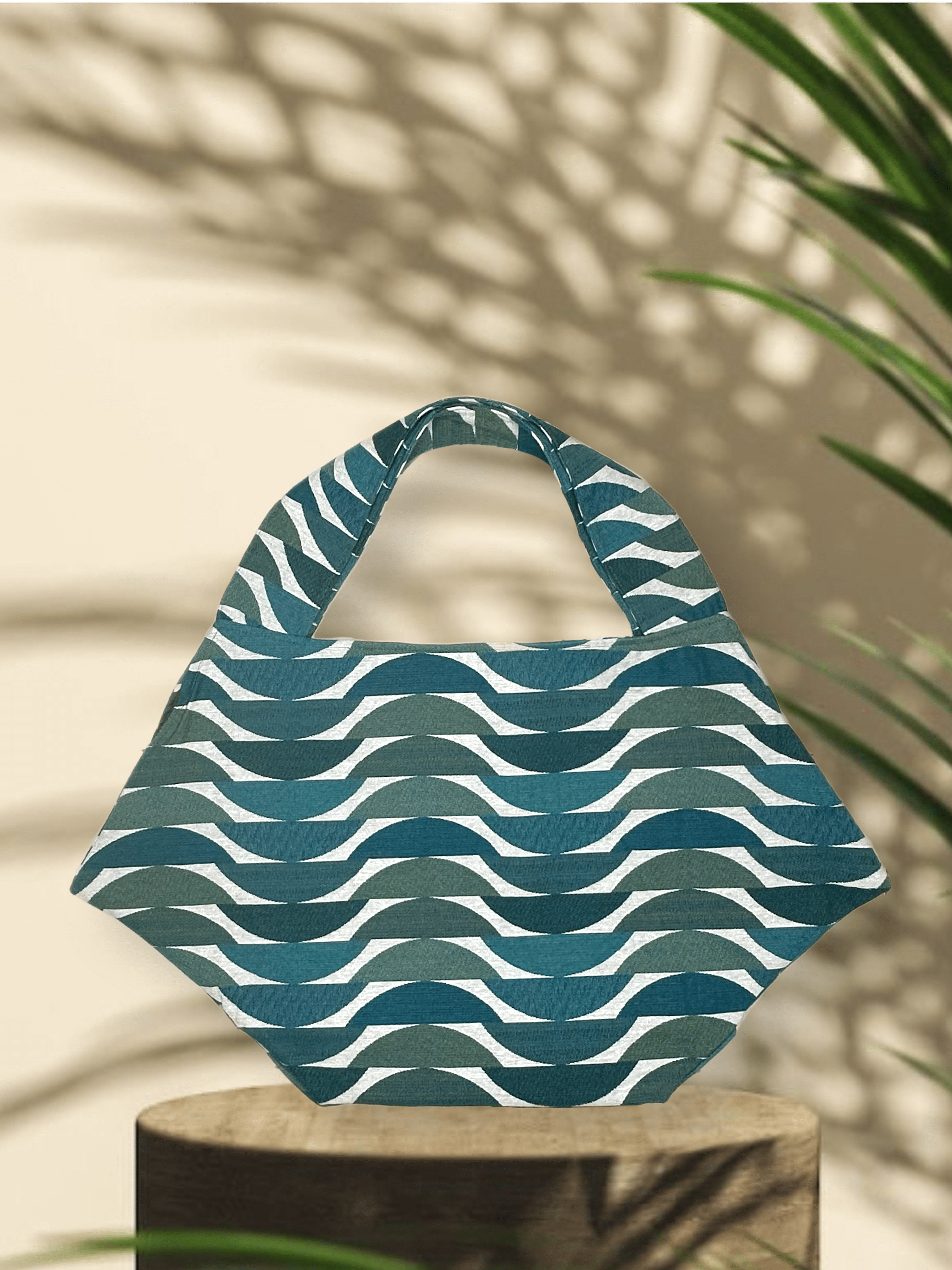 Zevelyn Jean Zuree Tote Bag ZUREE Tote Bag Teal Blue Waters